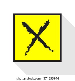 X Symbol, Rejected Mark Icon Vector EPS10, Great for any use