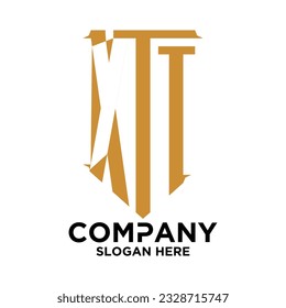 X T T Letter logo template vector illustration design