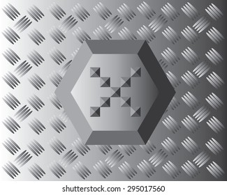 X Text Aluminium Wallpaper