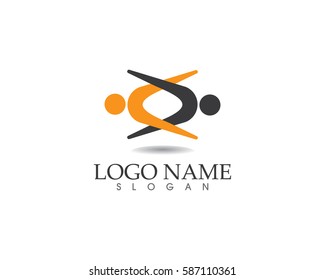 X two people logo