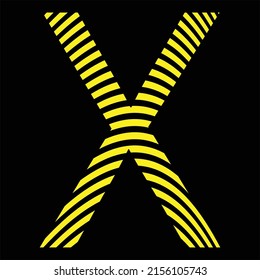 X vector alphabet creative  icon symbol art color pattern sign