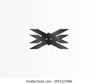 X vector concept logo design icon
