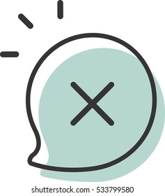 x vector icon