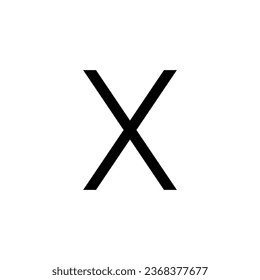 X vector icon, disease x symbol