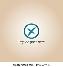 X vector logo design, X
Creative logo design