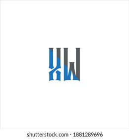 X W letter logo abstract design on white color background. xw monogram