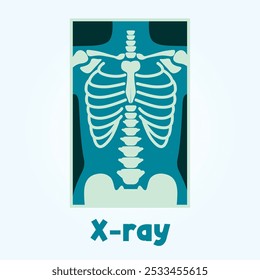 X para Ilustração de Vetor de Raios X