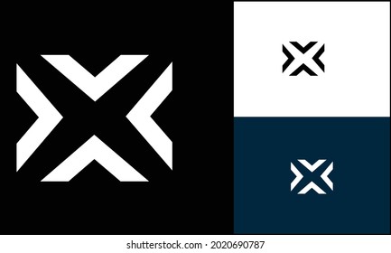 X ,XX  Abstract Letters Logo monogram