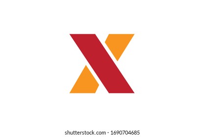 X or XX Letter Initial Logo Design Template Vector Illustration