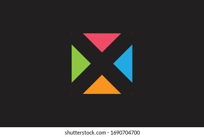 Ilustración de vectores de plantillas de diseño de logotipo inicial de X o XX letras