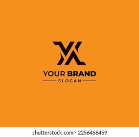 X, XX, YY letter logo design template elements. Modern abstract digital alphabet letter logo. Vector illustration. YY logo.