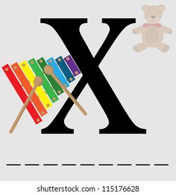 x for xylophone