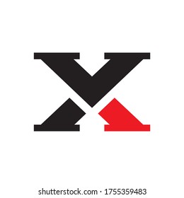 X / Y X / X Y letter logo design vector