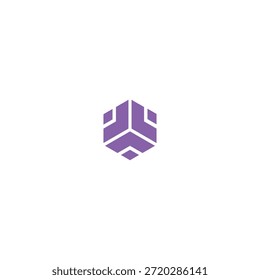 Diseño de icono de línea hexagonal de tecnología X1
