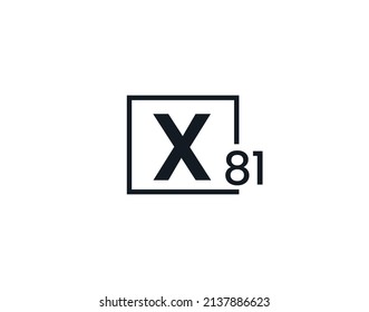 X81, 81X Initial letter logo