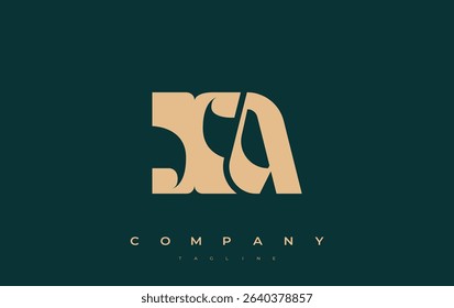 XA Abstract Geometric Logo Design. Modern and elegant logo design with simplistic typography elements, showcasing branding excellence.