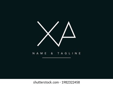 XA or AX Abstract initial monogram letter alphabet logo