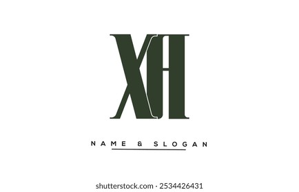 XA, AX X, un monograma de logotipo de letras Abstractas