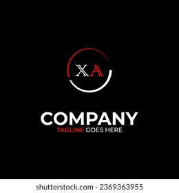 XA creative modern letters logo design template