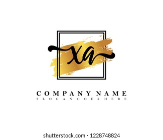 XA Initial handwriting logo concept