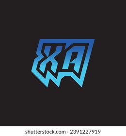 XA initial inspiration logo design esport and gaming clan ideas