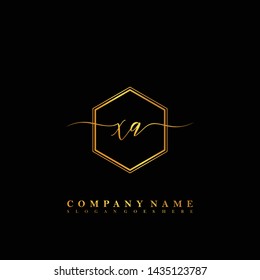XA Initial luxury handwriting logo vector
