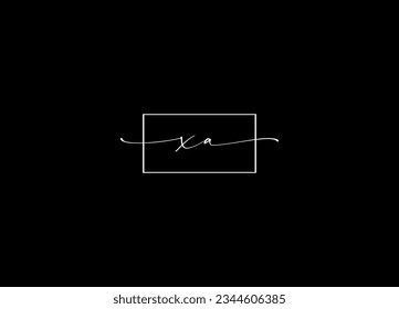 XA letter logo design and monogram logo