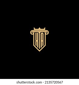XA line concept logo in high quality professional design that will be best for companies related to real estate