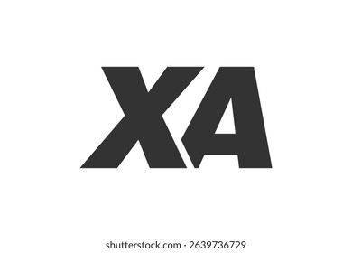 XA Techno Editable Font Logo For Corporate Branding. Bold, Futuristic Design With Unique Typographic Ideas. Minimal Custom Type And Dynamic Letter Variations For Promotion, Printing, And Book Titles