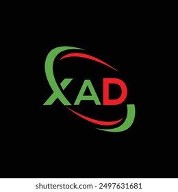 Diseño creativo del logotipo de la letra de XAD