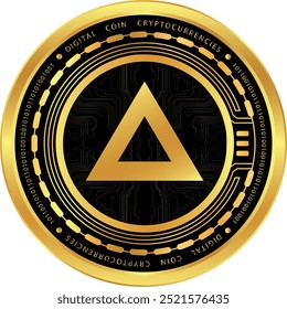 xai cryptocurrency drawings on abstract background. 3d illustrations.