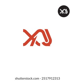 Design do Monograma da Letra XAJ Logo