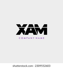 XAM initial letter monogram logo