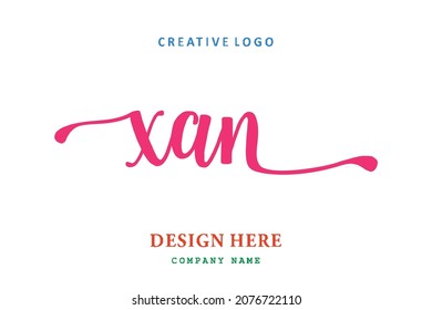 XAN lettering logo is simple, easy to understand and authoritative
