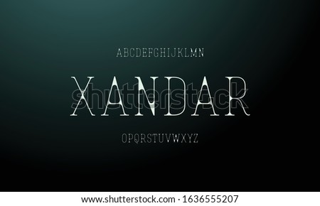 Xandar: Typography technology electronic future creative font. Alphabet designs fonts set a to z.