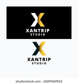Xantrip Studio’s logo embodies creativity and innovation, blending modern typography with sleek, minimalistic design elements.