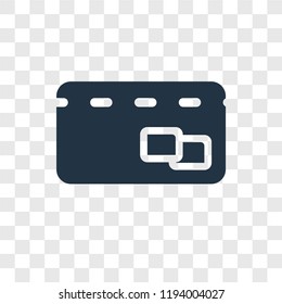 Xard vector icon isolated on transparent background, Cit card transparency logo concept