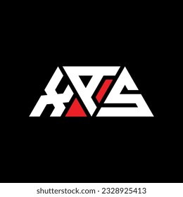 Diseño del logotipo de la letra del triángulo XAS con forma de triángulo. Monograma de diseño del logotipo del triángulo XAS. Plantilla de logotipo vectorial de triángulo XAS con color rojo. Logo triangular XAS Diseño sencillo, elegante y lujoso.