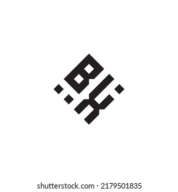 Logotipo de concepto geométrico abstracto XB en diseño profesional de alta calidad que será mejor para el estilo de la calle