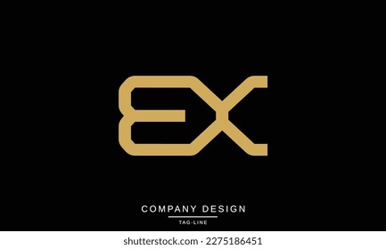 Monograma de logotipo XB, BX, letras abstractas