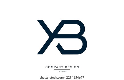 XB, BX, Abstract Letters Logo Monogram