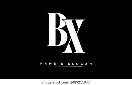 XB, BX Abstract Letters Logo Monogram