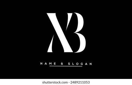 XB, BX Abstract Letters Logo Monogram