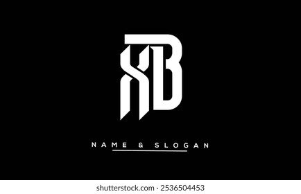 XB, BX Letras abstratas Monograma de logotipo