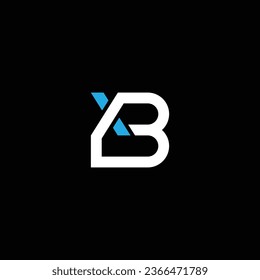XB o BX abstract sobresaliente negocio profesional impresionante marca artística empresa de diferentes colores ilustración logo
