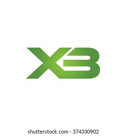 XB company linked letter logo green