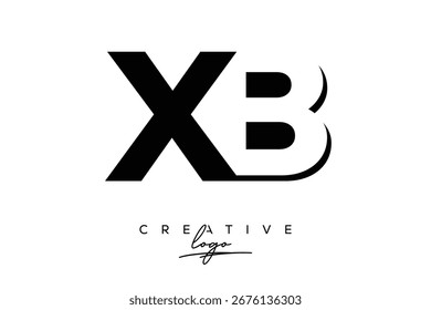 XB Creative Minimalist Negative Space Latter Logo mit modernem Monogramm für Branding und Business Lettermark Logo mit Initial Letters Logo Design für Branding.