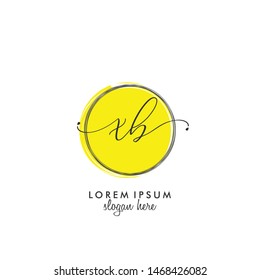 XB Initial beauty monogram logo vector