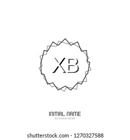 XB Initial logo template vector