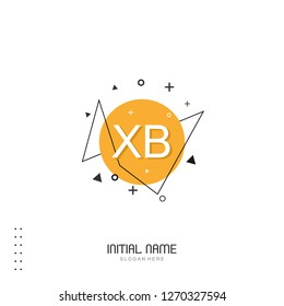 XB Initial logo template vector